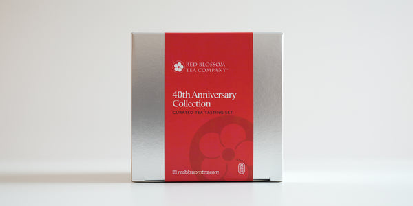 A silver box with a red label reading “40th Anniversary Collection”