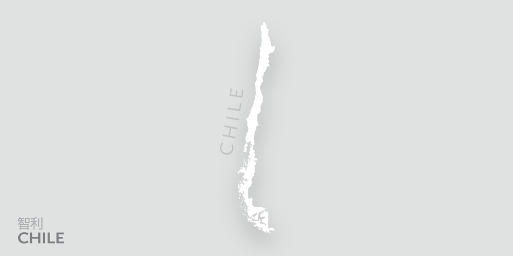 A map of Chile.