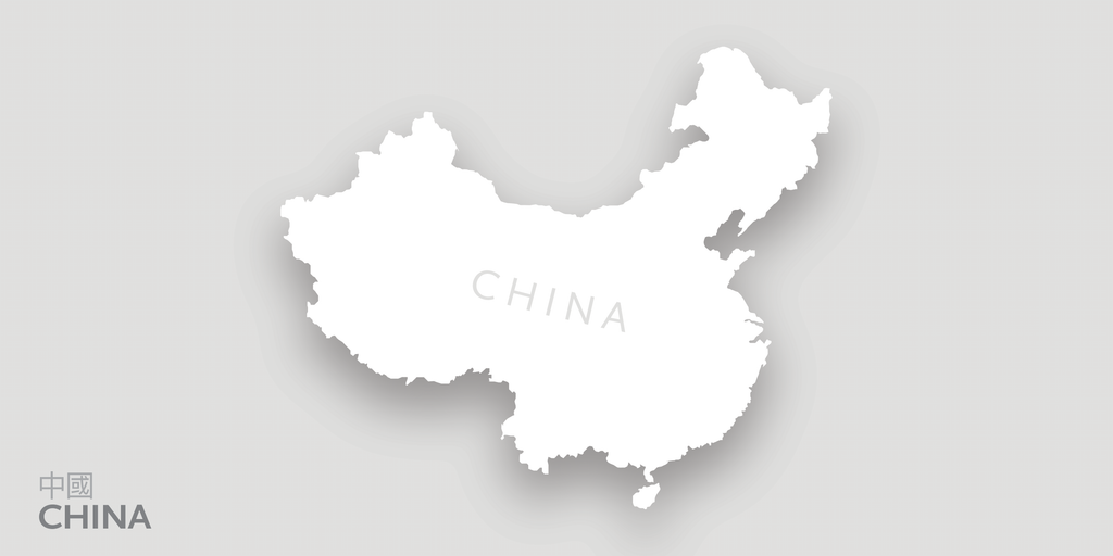 A map of China