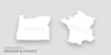 Maps of Oregon and France