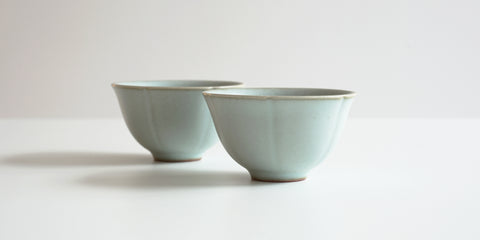 Ru Kiln Lotus Cup Pair (Large)