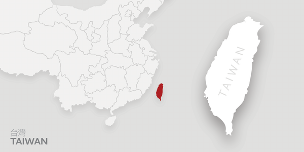 A map of Taiwan