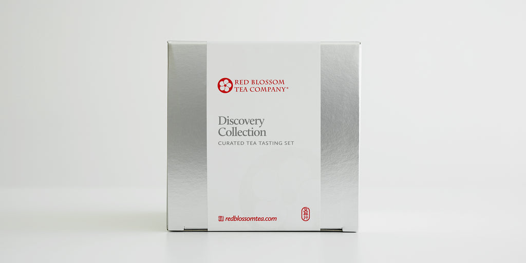 A silver box with a white label reading “Discovery Collection”