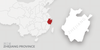 A map of China highlighting Zhejiang province. 